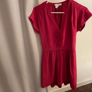 Madewell Red Silk Dress